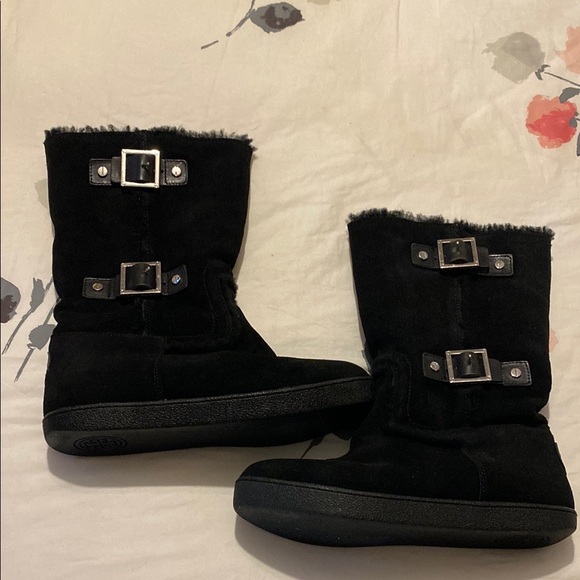 Tory Burch Black Winter Boots - Picture 2 of 12